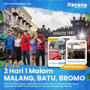 Paket 2 Hari 1 Malam - Malang Batu Bromo