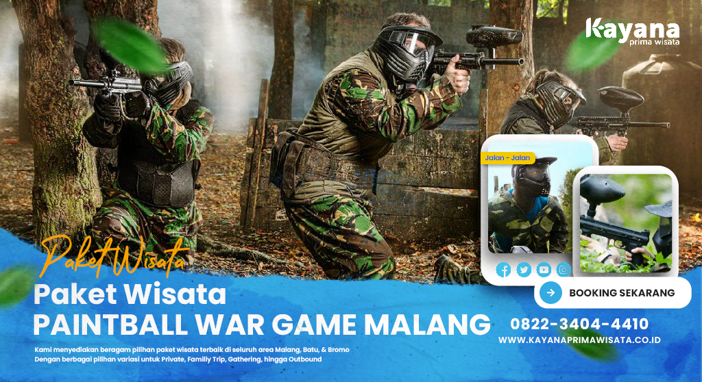 Paket Wisata Paintball War Game Malang